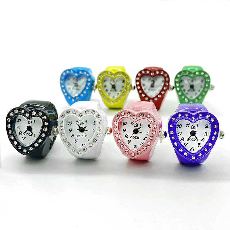 Wholesale Heart Diamond Stainless Steel Rings Watch