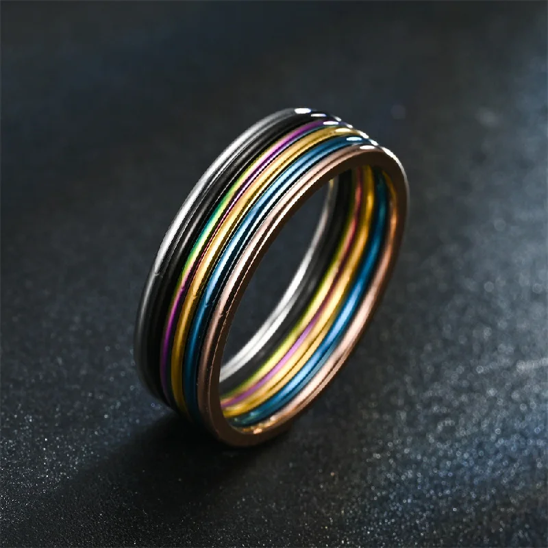 Wholesale Stainless Steel 1MM Plain Circle Ring