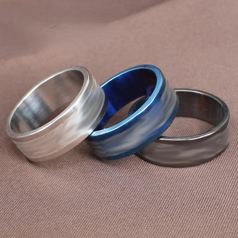 Wholesale Stainless Steel Colored Diamond Rings